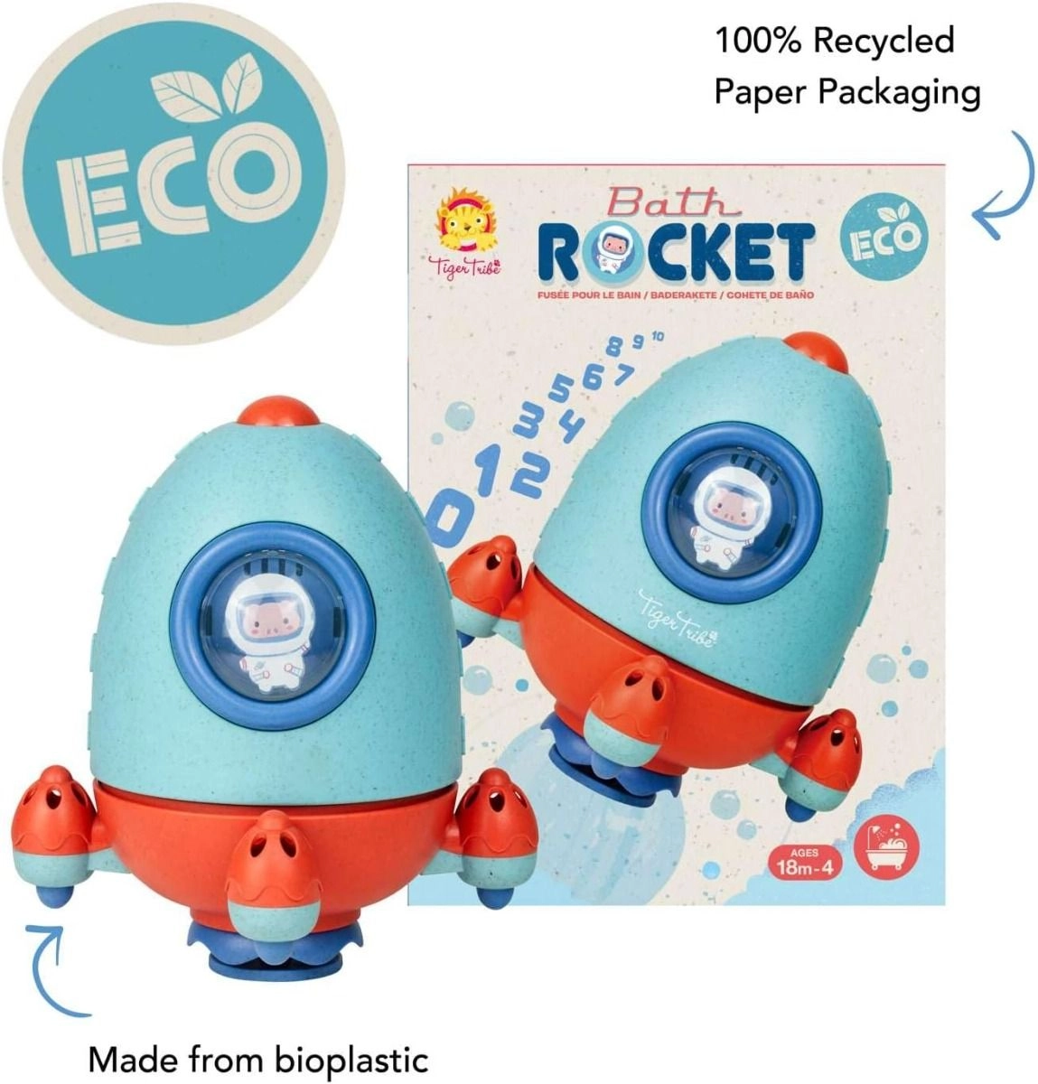 Tiger Tribe Bath Rocket-Eco - 2+ Multi Colour