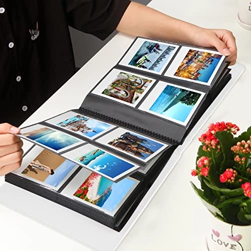 3.5x4.5" 192 Pockets Faux Leather Photo Album