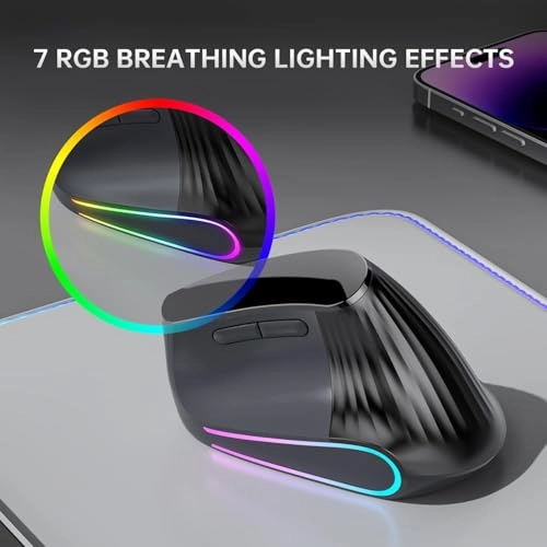 Ergonomic Vertical Mouse - Bluetooth 5.0 2.4GHz