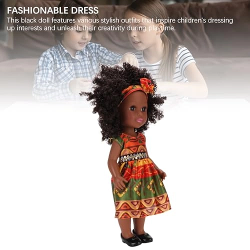 Fashion Doll - 14 Inch Plastic Afro Hair