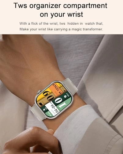 Smart Watch with Earbuds - 2.02"