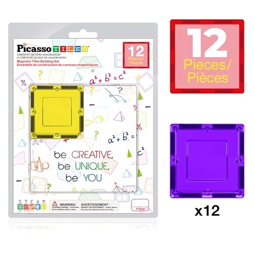 Magnetic Building Block Set - 12pcs