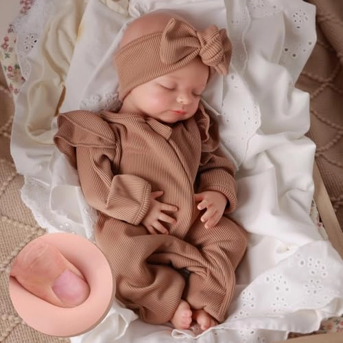 Reborn Baby Doll - 16 Inch Full Platinum Silicone Ages 3+