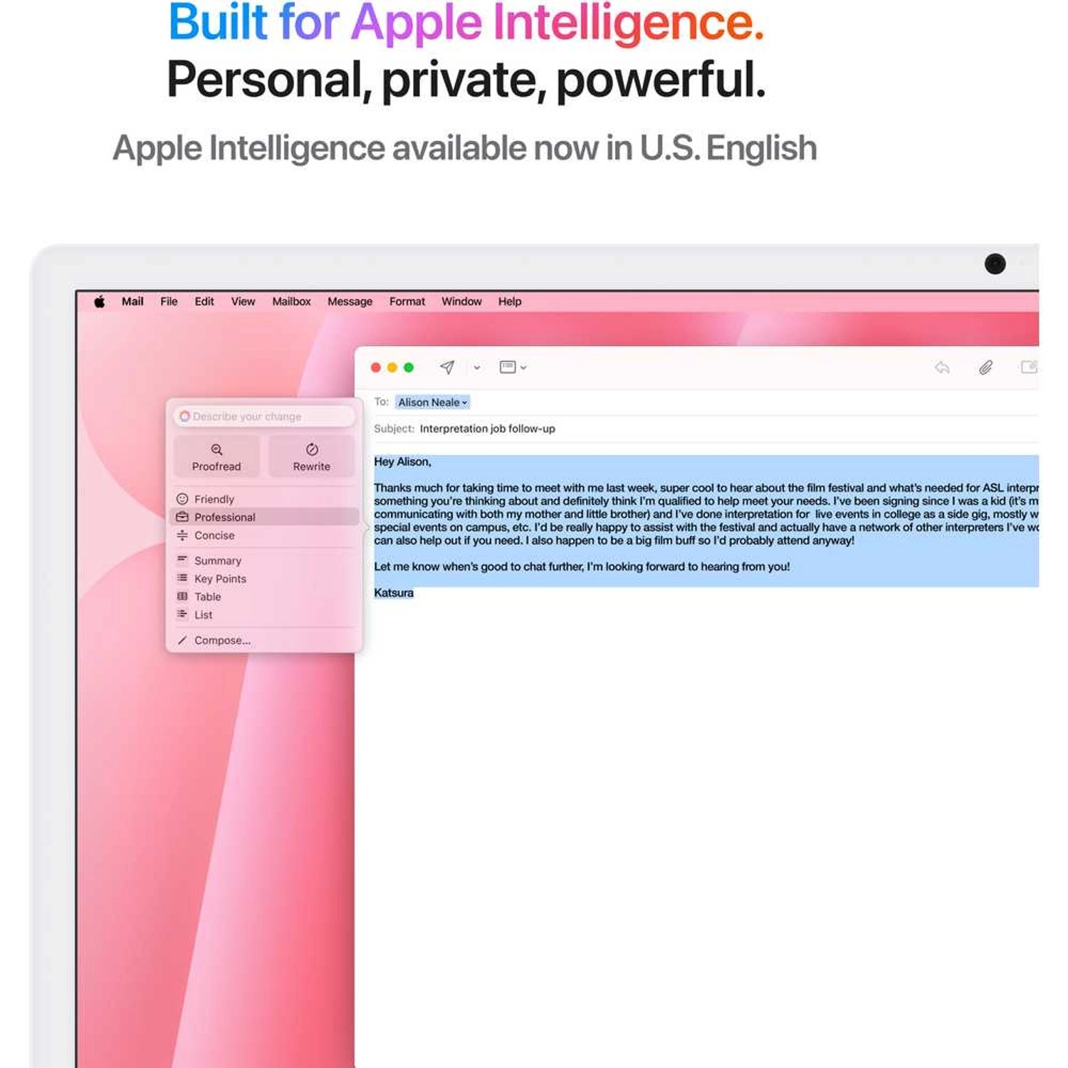 iMac 24-inch M4 8-core CPU and 8-core GPU, 16GB, 256GB SSD - Pink