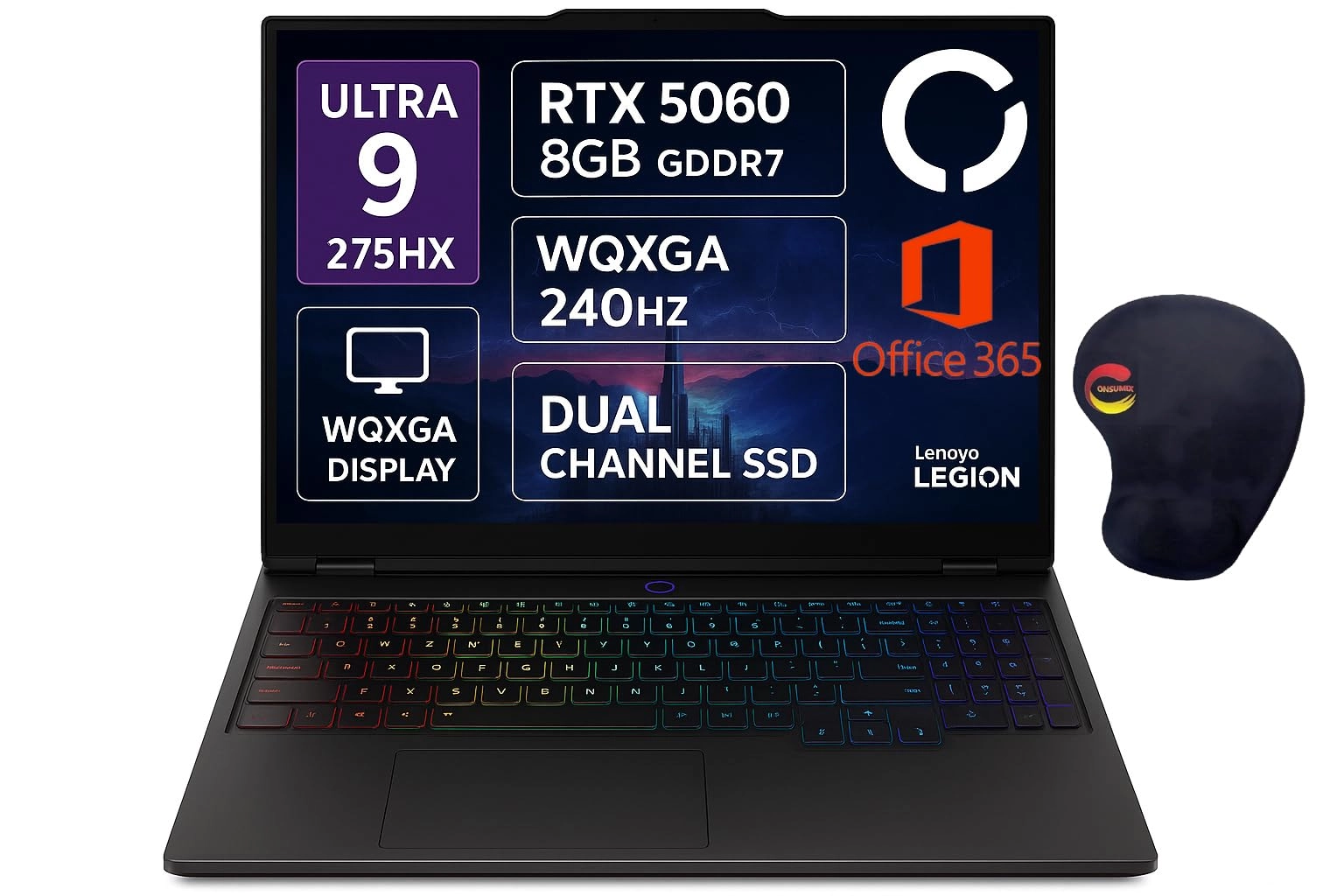 Legion 5 16IAX10 - 16'' Core Ultra 9 275HX 32GB DDR5 1TB SSD