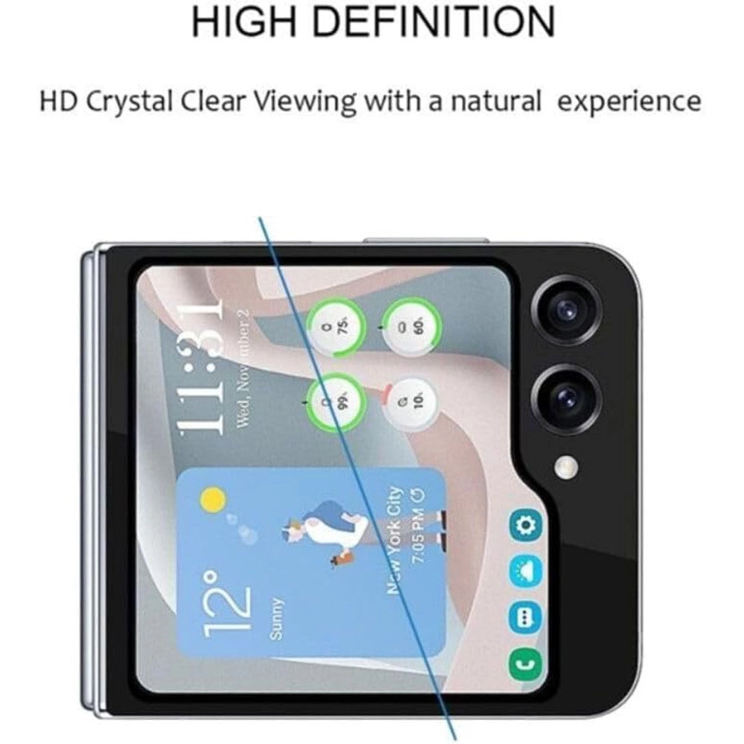 Screen Protector Samsung Galaxy Z Flip 6 - Precise Fit Crystal Clear