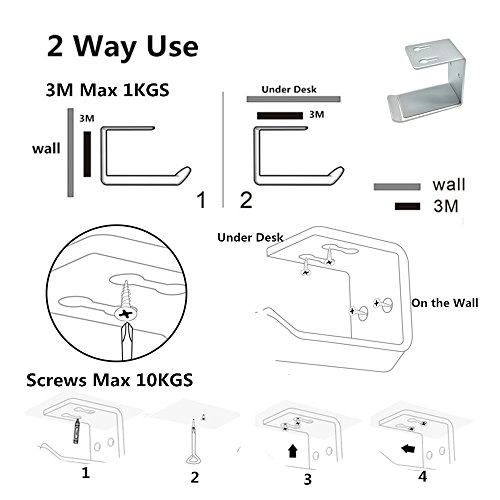 Headphone Hanger for Universal - Wall Mount