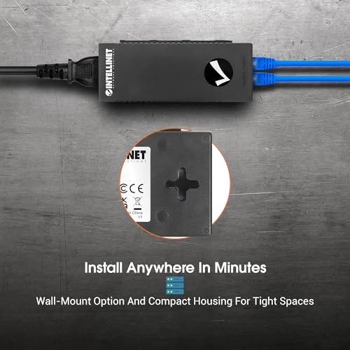 Gigabit Ultra PoE+ Injector - 48 Volts 60 watts One RJ45