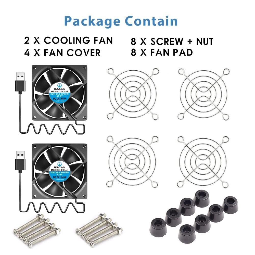 DC USB Fan - 80mm