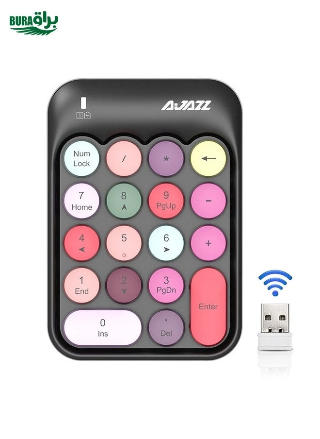 Mini 2.4G Wireless Numeric Keypad - 18 keys 10 meter AAA