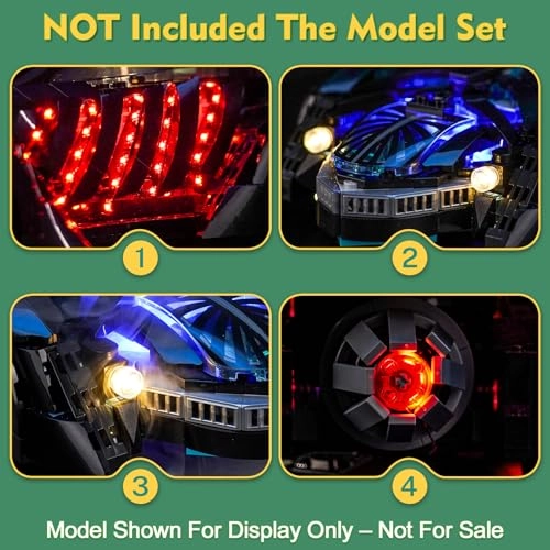 Light kit Compatible with Lego 76304 Batman Forever Batmobile - LED Standard Version