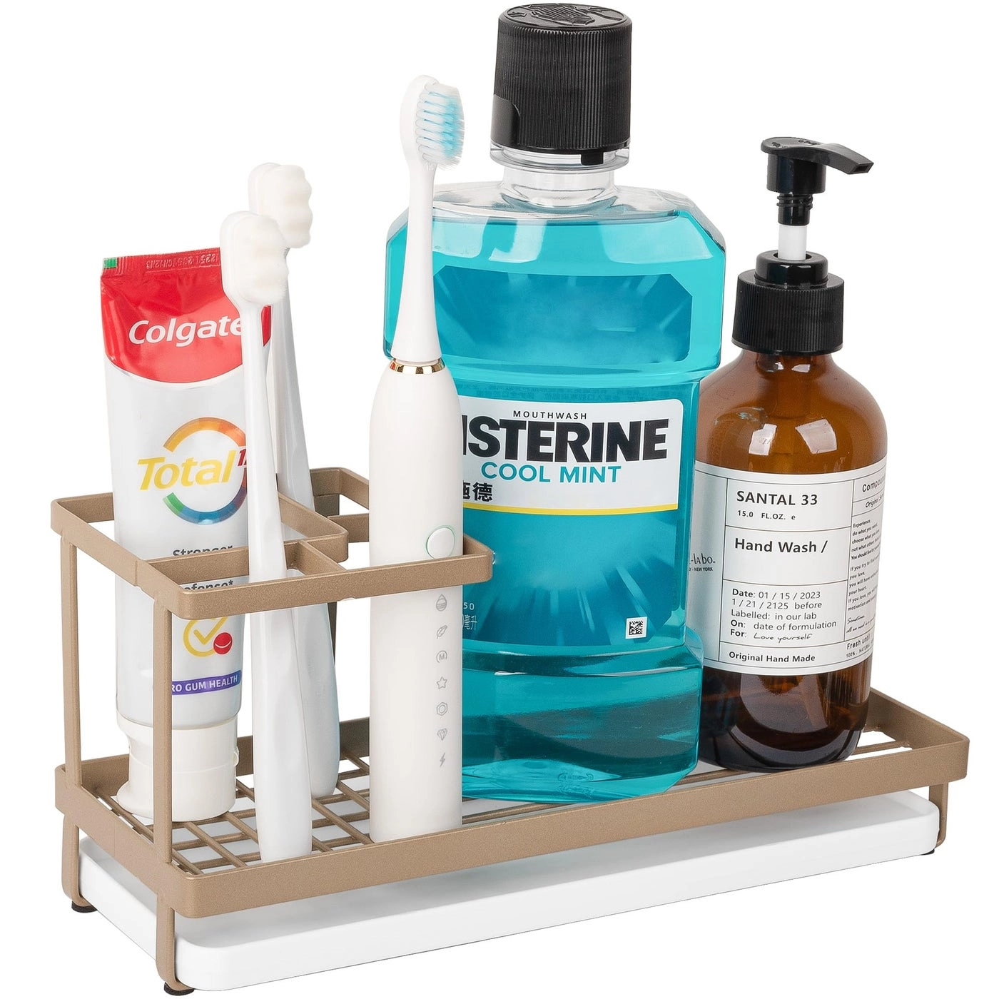 Heagoale Toothbrush Holder - Countertop Shower Sink 4