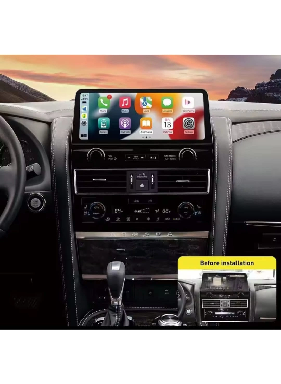 Android Car Screen for Nissan Patrol Y62 - 12.3 Inch