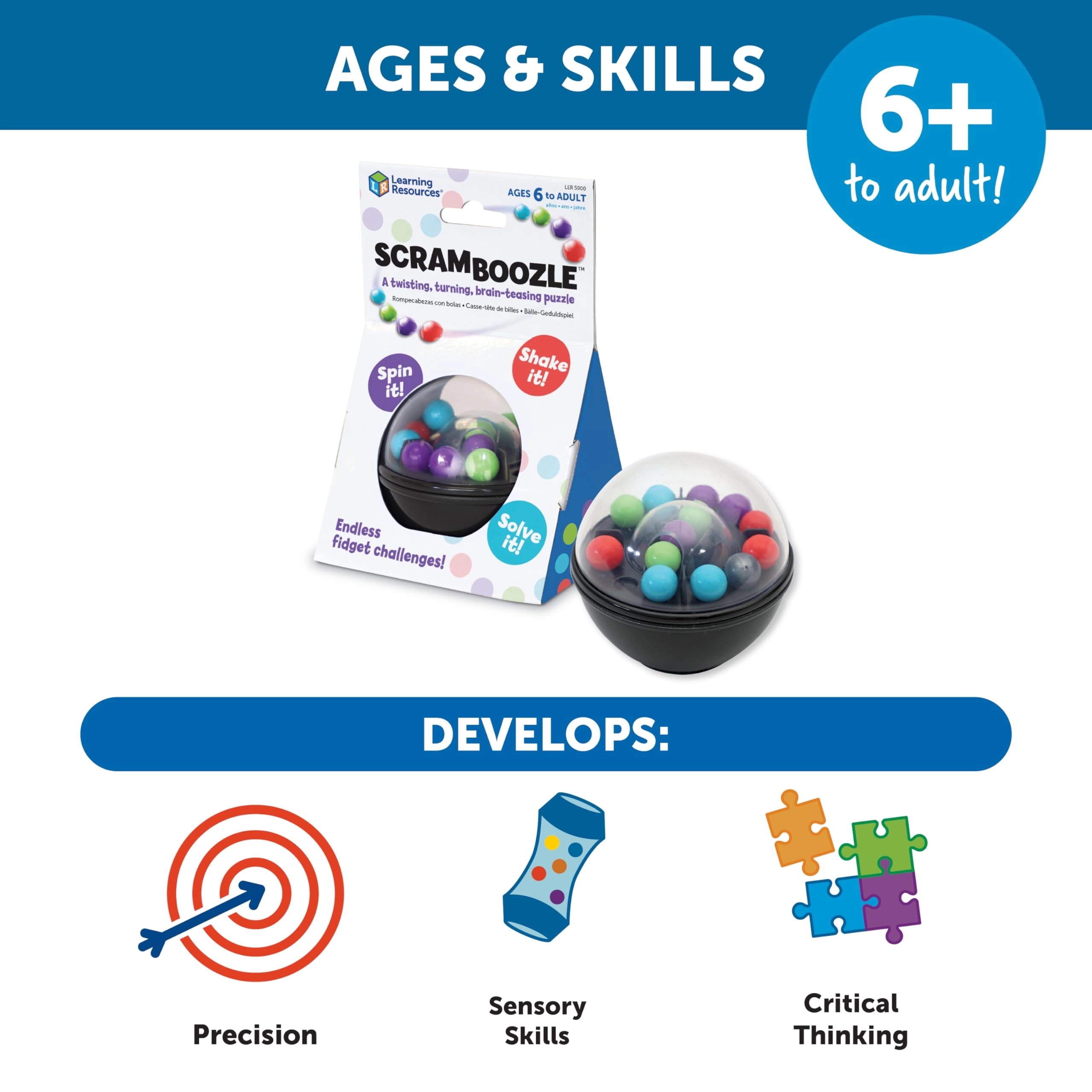 Scramboozle! Puzzle Ball - Ages 6+ 30 Challenges
