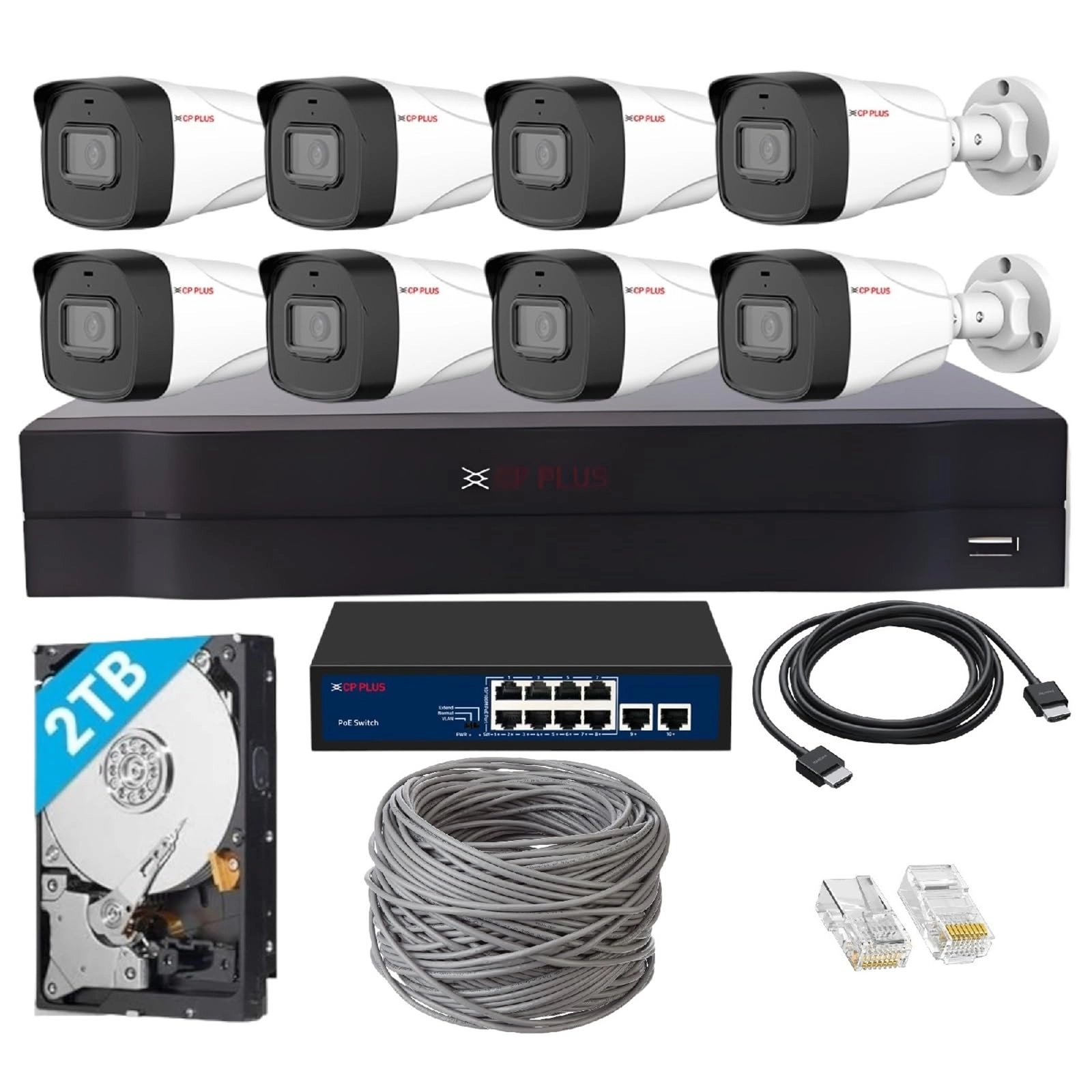 Aditya Infotech Limited 8 Channel Full HD NVR - 8x 2 MP