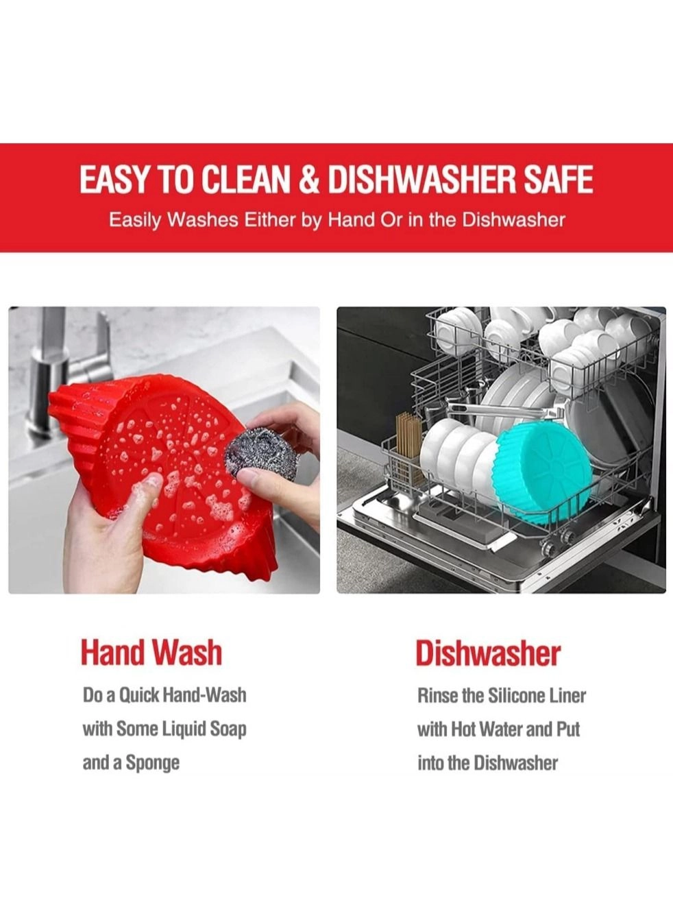 Air Fryer Silicone Liner - food grade silicone 2 piece(s)