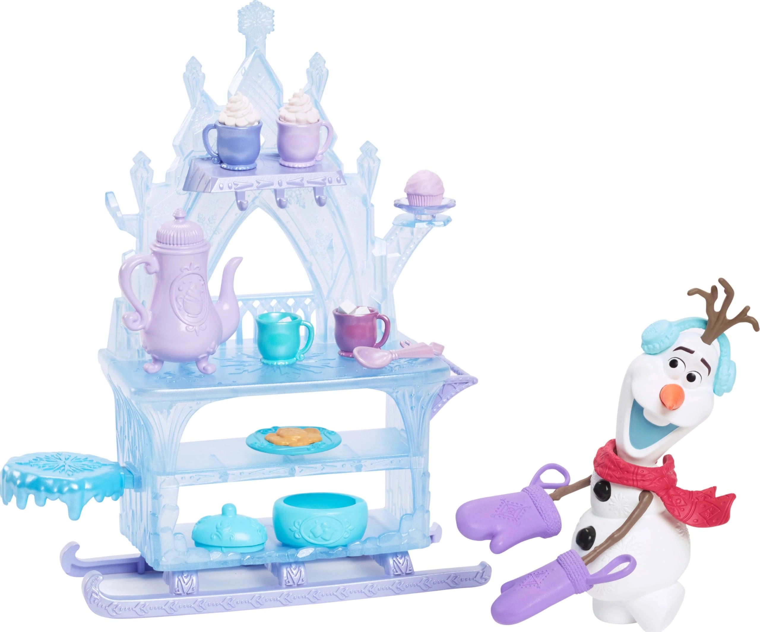 Mattel Olaf Treat Sleigh Playset - 15 accessories Frozen Winterfest Ages 3+
