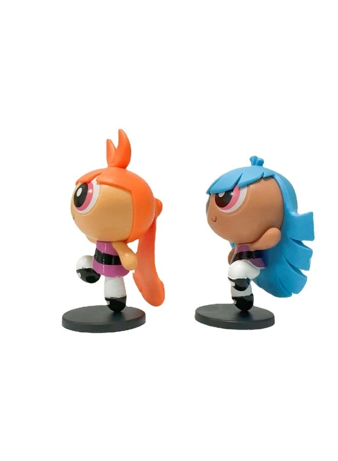 Blossom + Bubbles + Buttercup + Mojo Jojo - The Powerpuff Girls - Figure Set