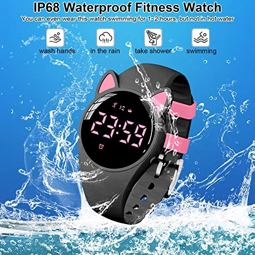 Fitness Tracker Watch - IP68 Waterproof Pedometer