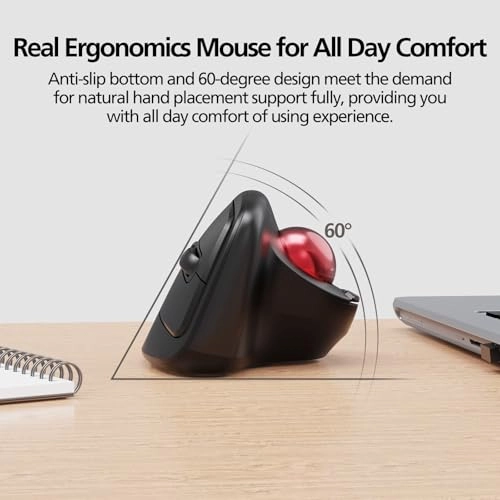Ergonomic Trackball Mouse - Bluetooth