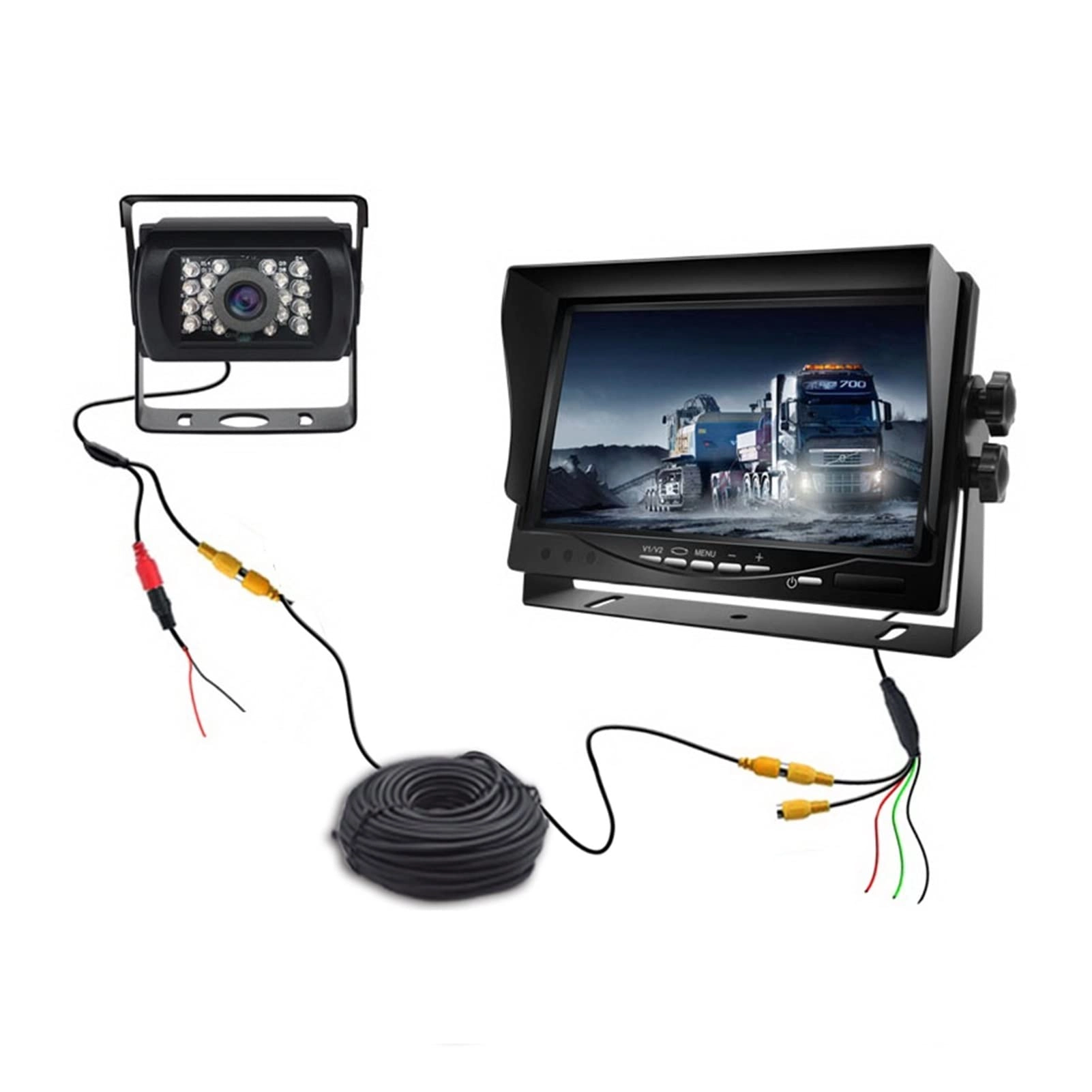 7 Inch AHD 1080P Car Rear View Monitor - Night vision Wireless