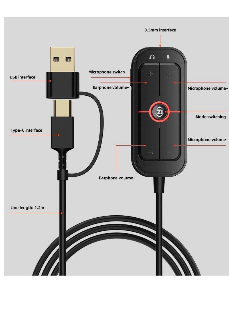 GS10 - Type-C to USB 3.5 AUX