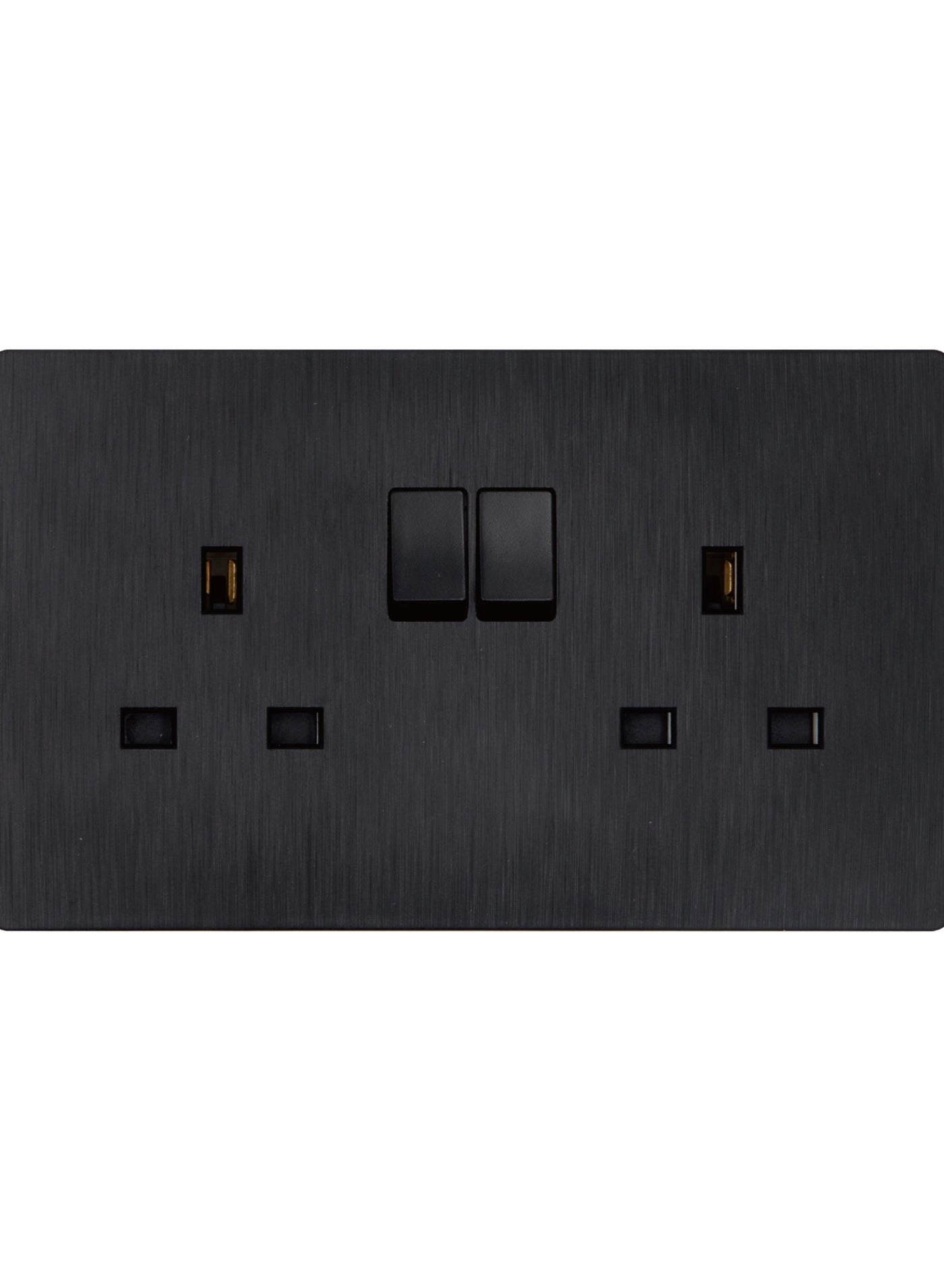 H&B 13A 2-Gang 1-Way Switch Socket