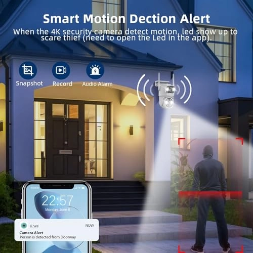 Outdoor Wireless Security IP Camera 4K