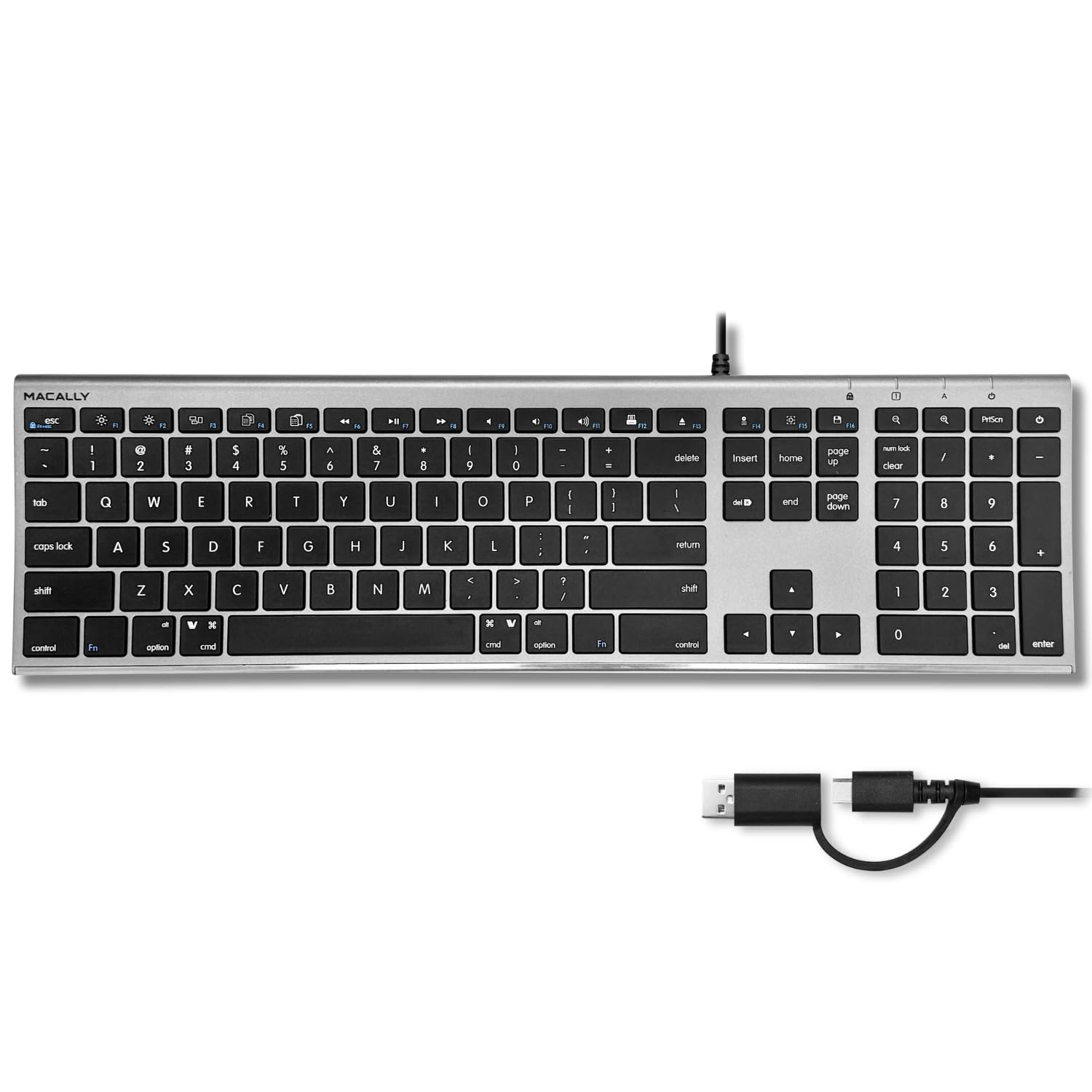 Mace Group Inc / Macally Peripherals USB C Keyboard - Wired
