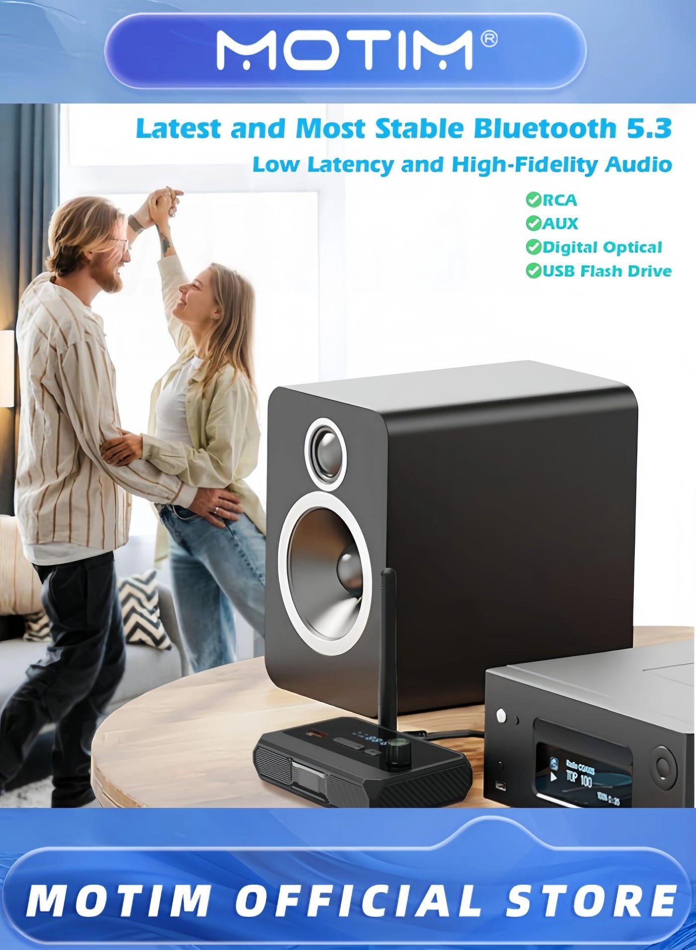 Bluetooth Receiver Adapter - 5.3 AUX/USB