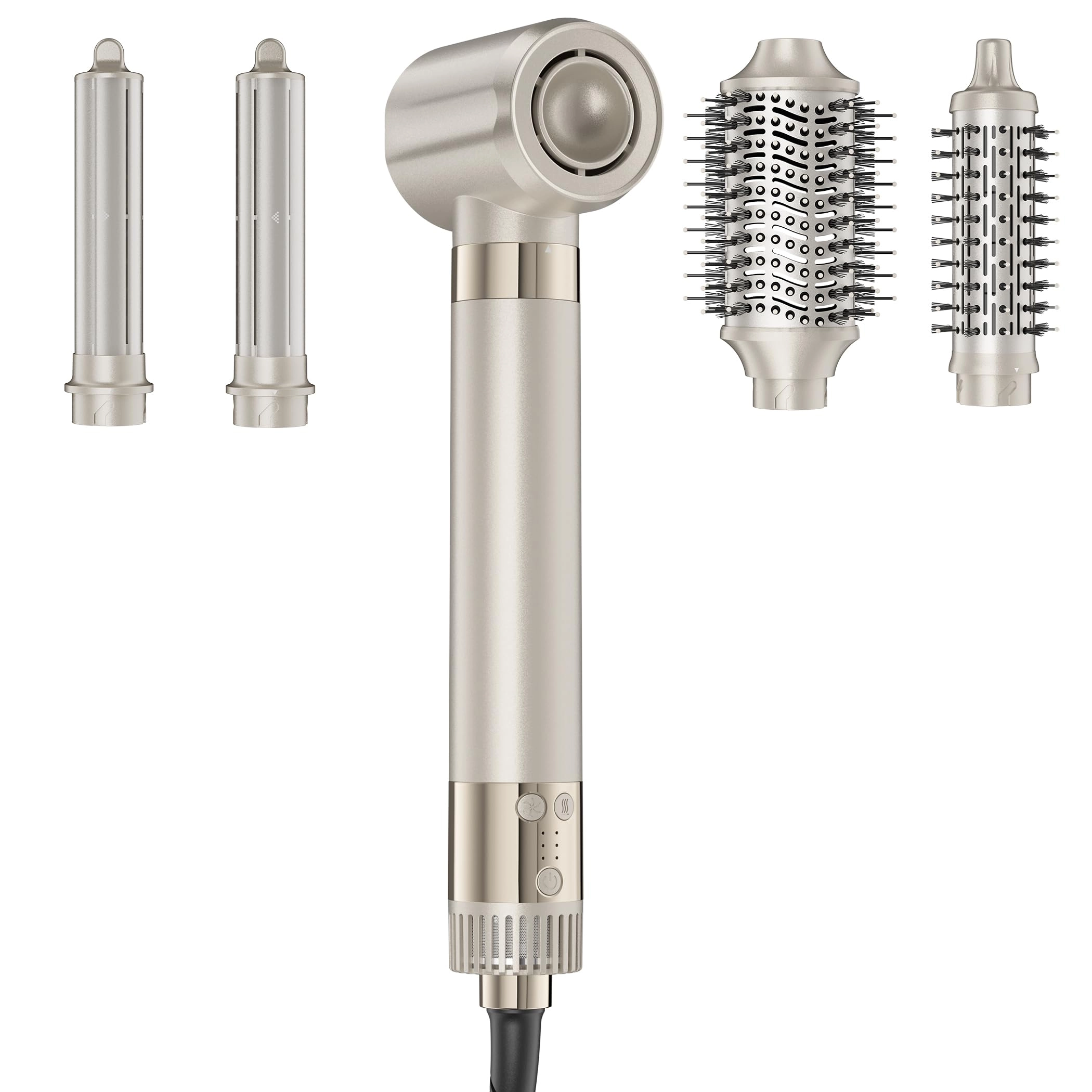 mescomb 5-in-1 Hot Air Styler - 110,000 RPM Champagne White