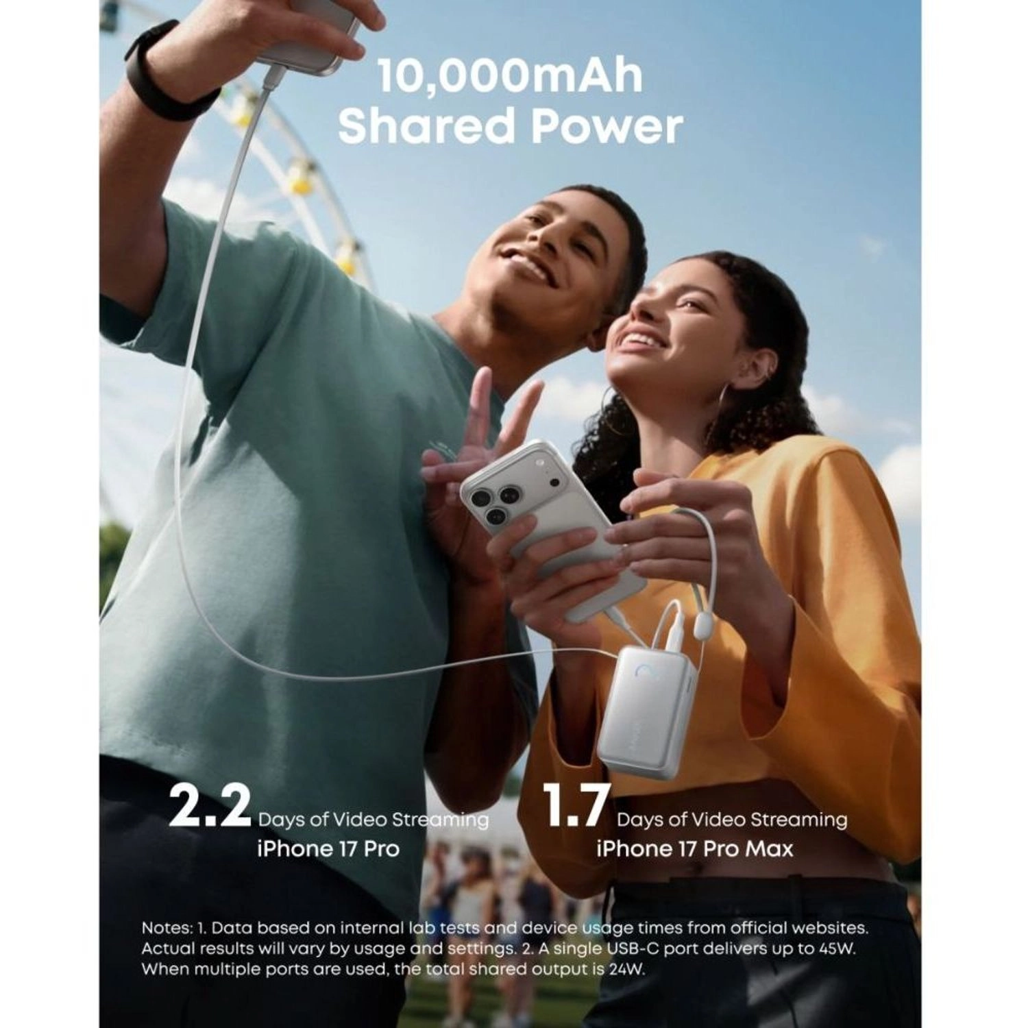 A1638 - 10,000mAh 45W Fast charging