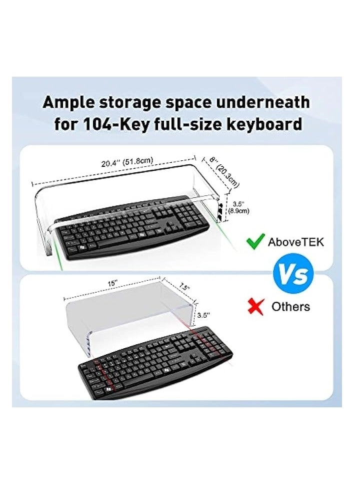 Monitor Stand - Acrylic Clear