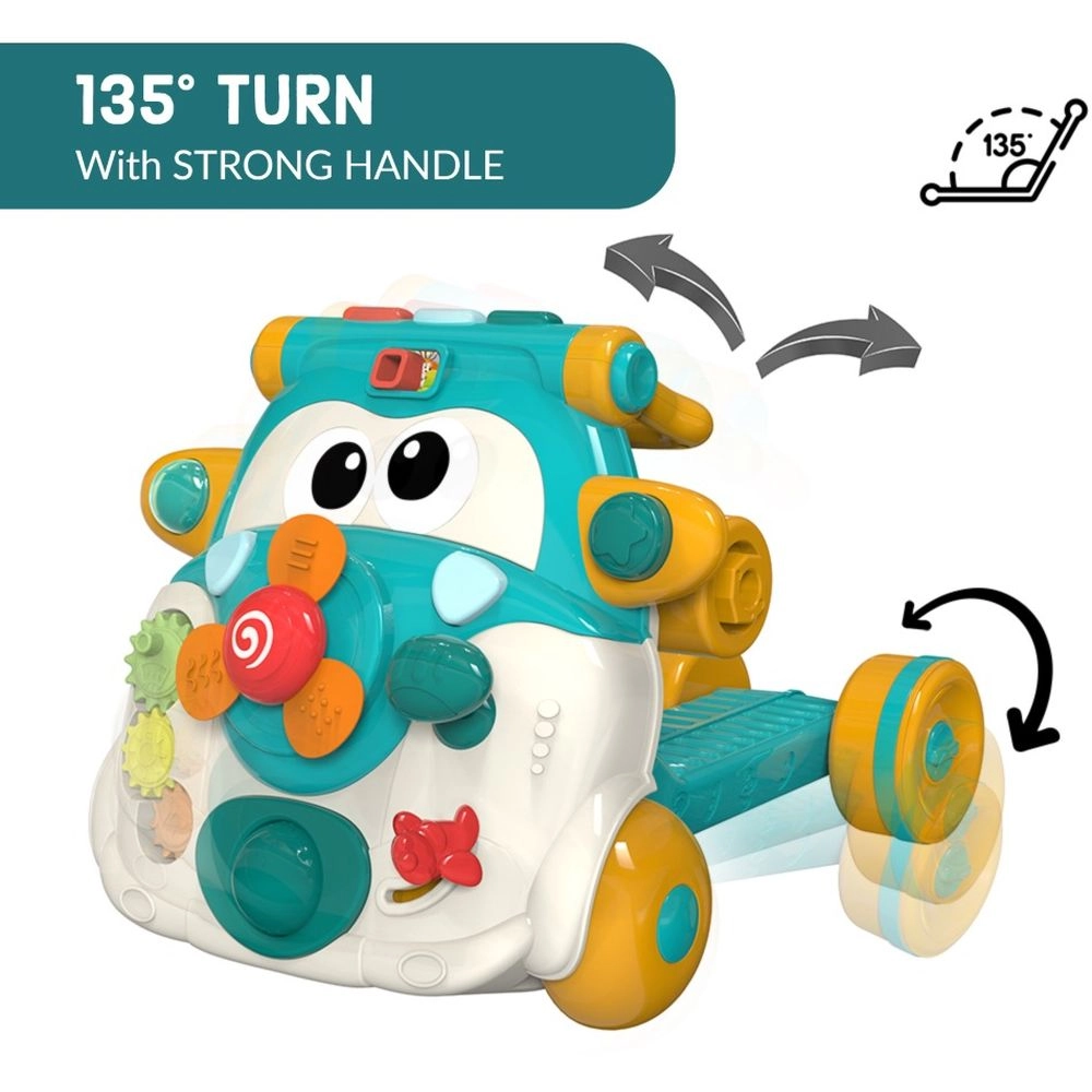 3-in-1 Baby Walker - Musical Keyboard Learning Table Mode