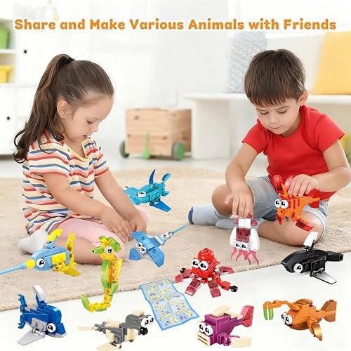 Mini Building Blocks Animals - 12 pcs