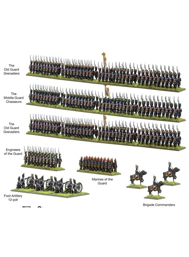 Black Powder Epic Battles: The Waterloo Campaign - French Middle & Old Guard Plastic Model Kit
