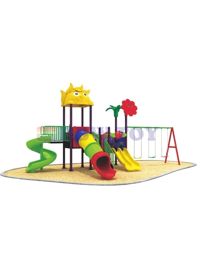 Multi Purpose Kids Outdoor Playing Equipments - 770x320x280cm 2+ Years