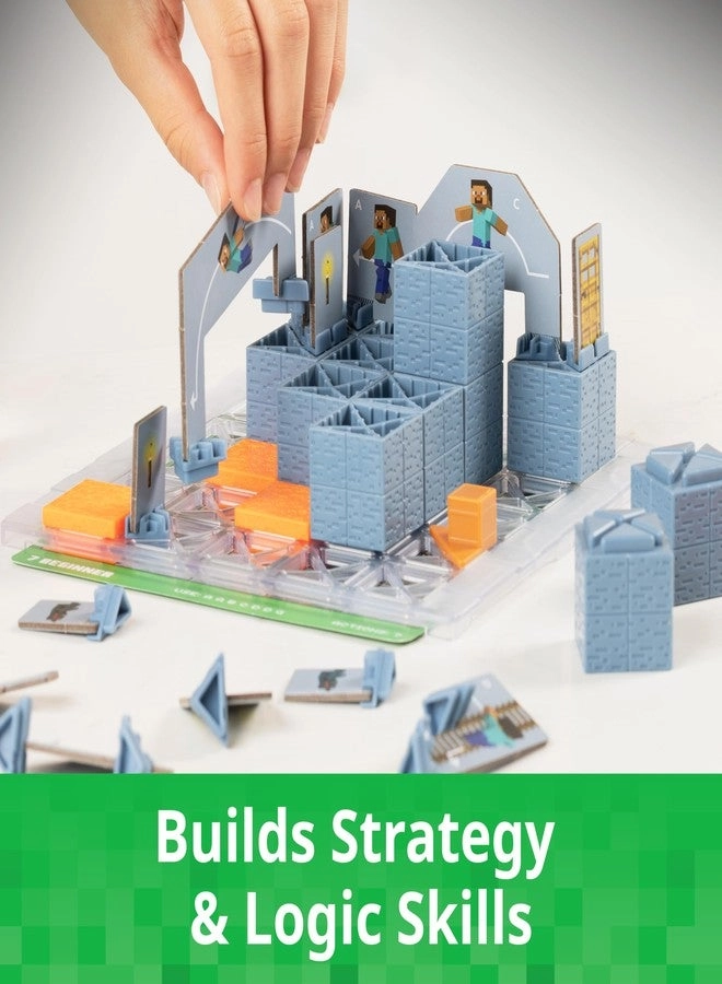 Minecraft Cave Adventure Puzzle - Screen-Free Strategy 40 Logic Challenges