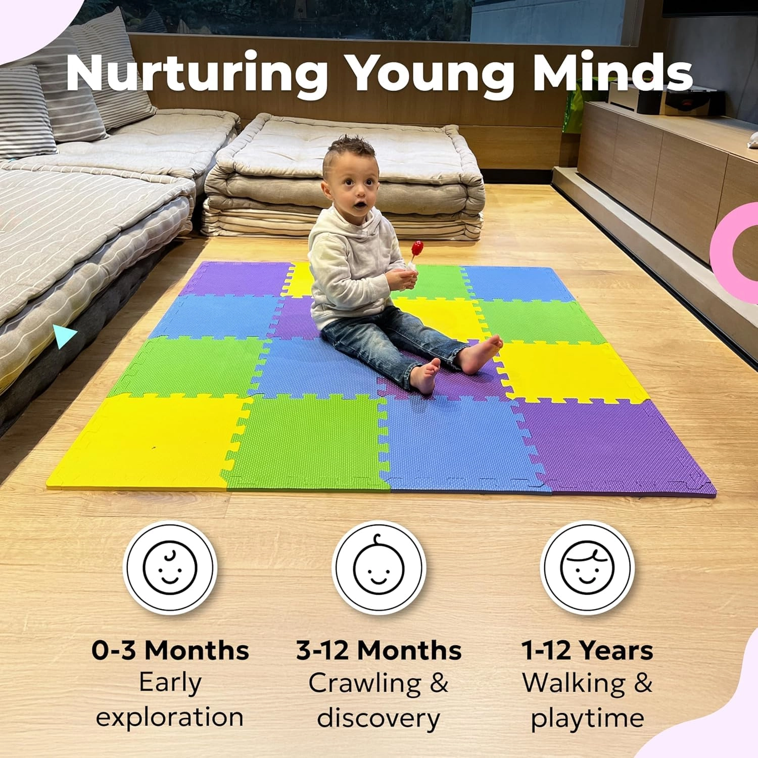 Baby Play Mat - Neutral 6-12 months