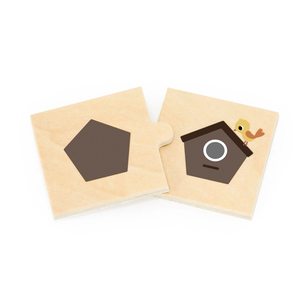 Shapes & Objects Wooden Puzzle (29464294-44779) - 24 pcs