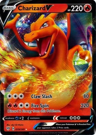 The Pokémon Company International CHARIZARD V 019/189 DARKNESS ABLAZE
