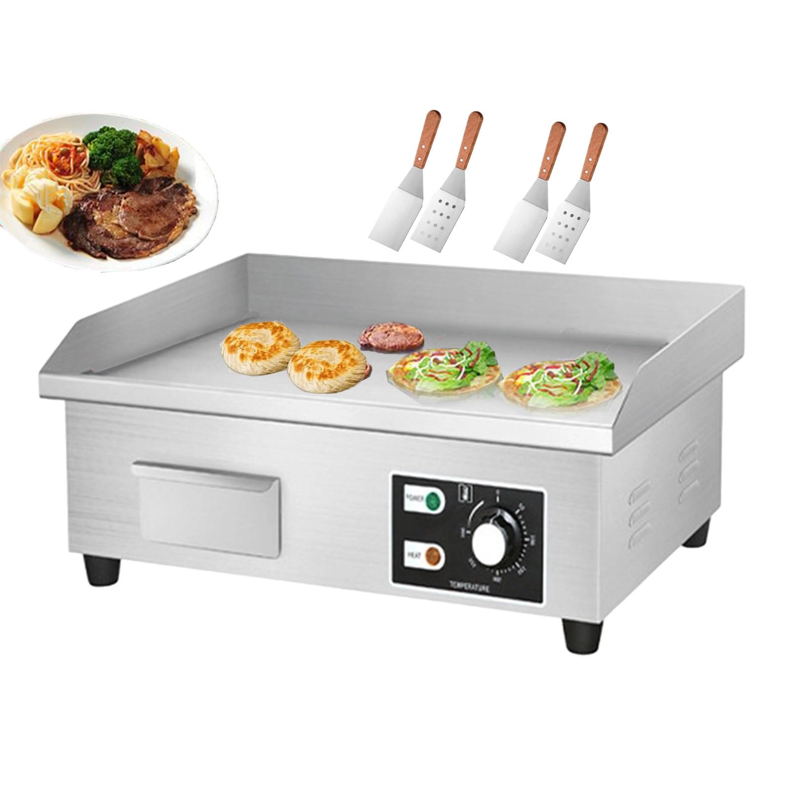 Commercial Electric Griddle - 4 zone(s) 450*300mm