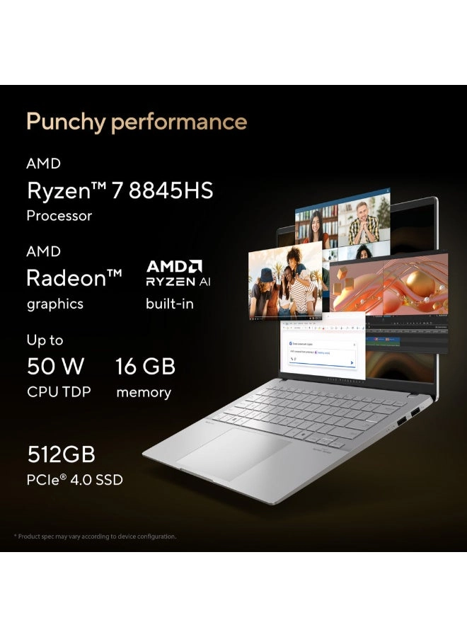 Vivobook S 14 M5406 - 14'' Ryzen 7-8845HS 16GB DDR4 512GB SSD