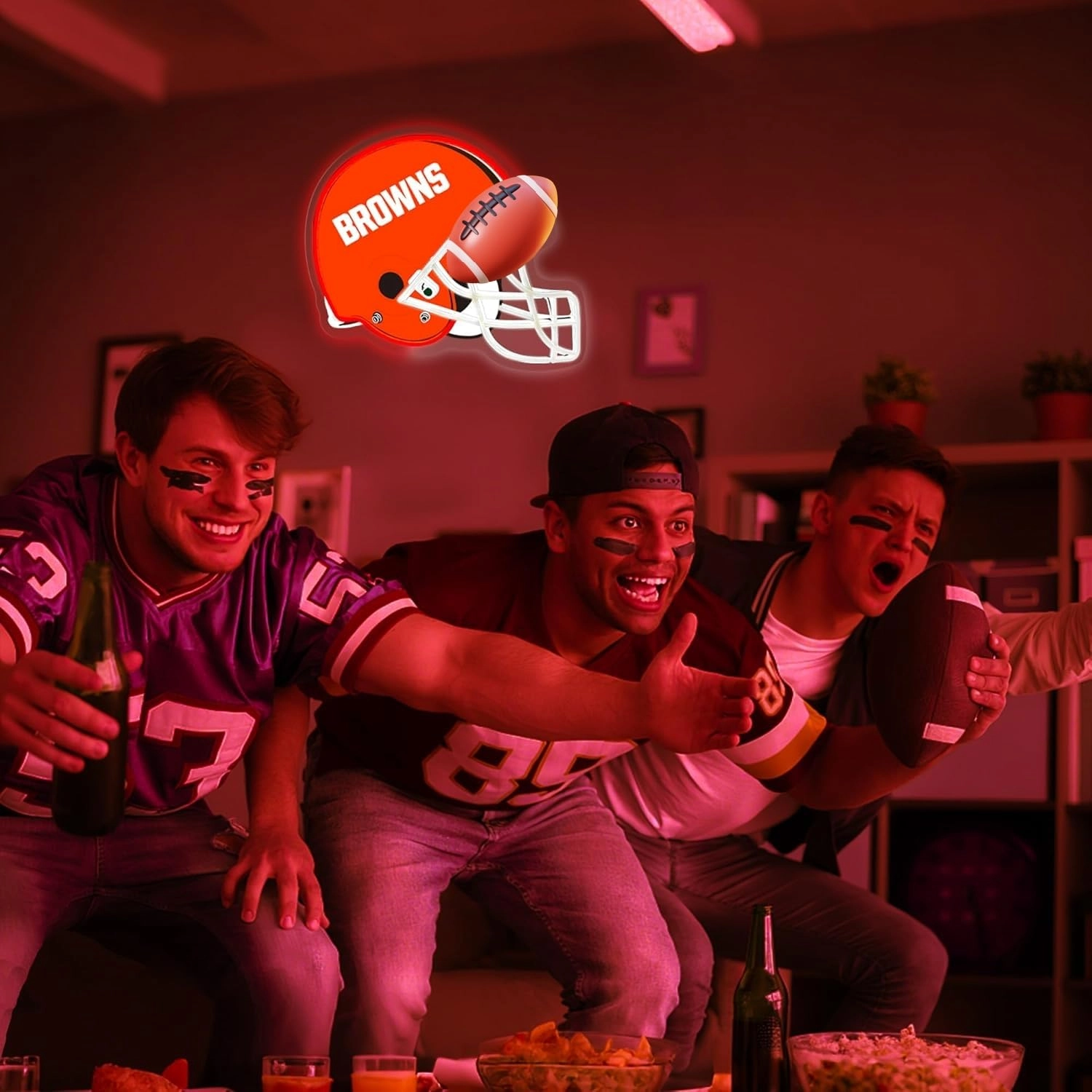 Football Team Neon Sign - Blue