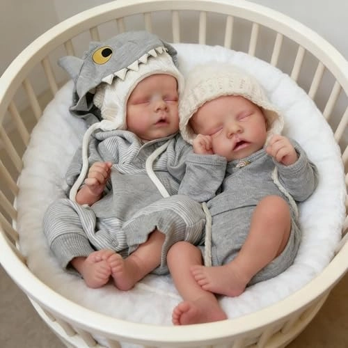 Reborn Baby Doll - 18 inch Silicone Boy and Girl Ages 3+ Bundle