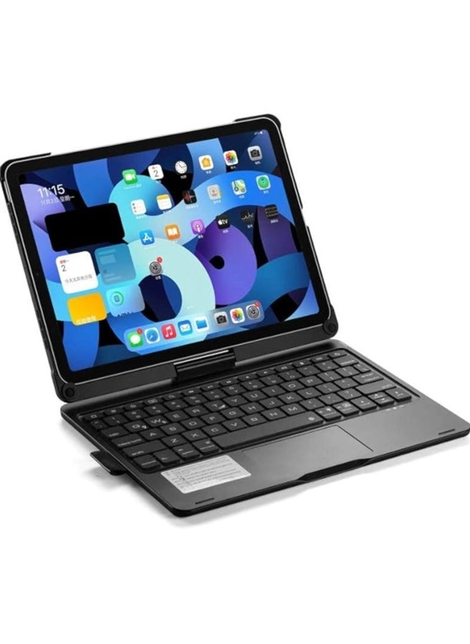 Rotatable Backlit Keyboard Case with Trackpad and Smart Connector with Screen Protector for iPad 10.9-inch (10th Gen, 2022)