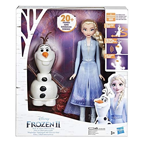 Olaf Doll - 20+ Sounds + Elsa Doll - Remote Control Ages 3+