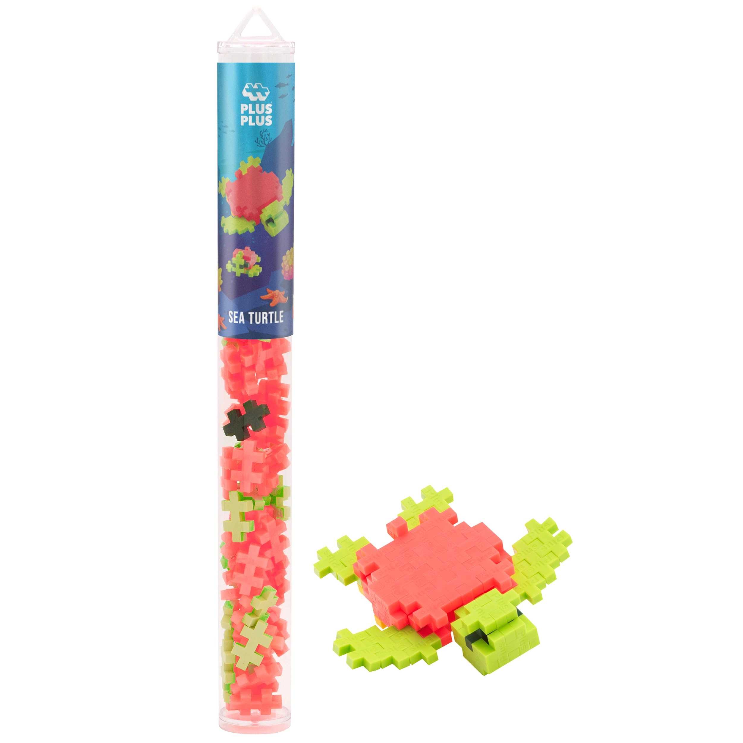 Plus-Plus Sea Turtle Mini Maker Tube - Sea Turtle 70pcs
