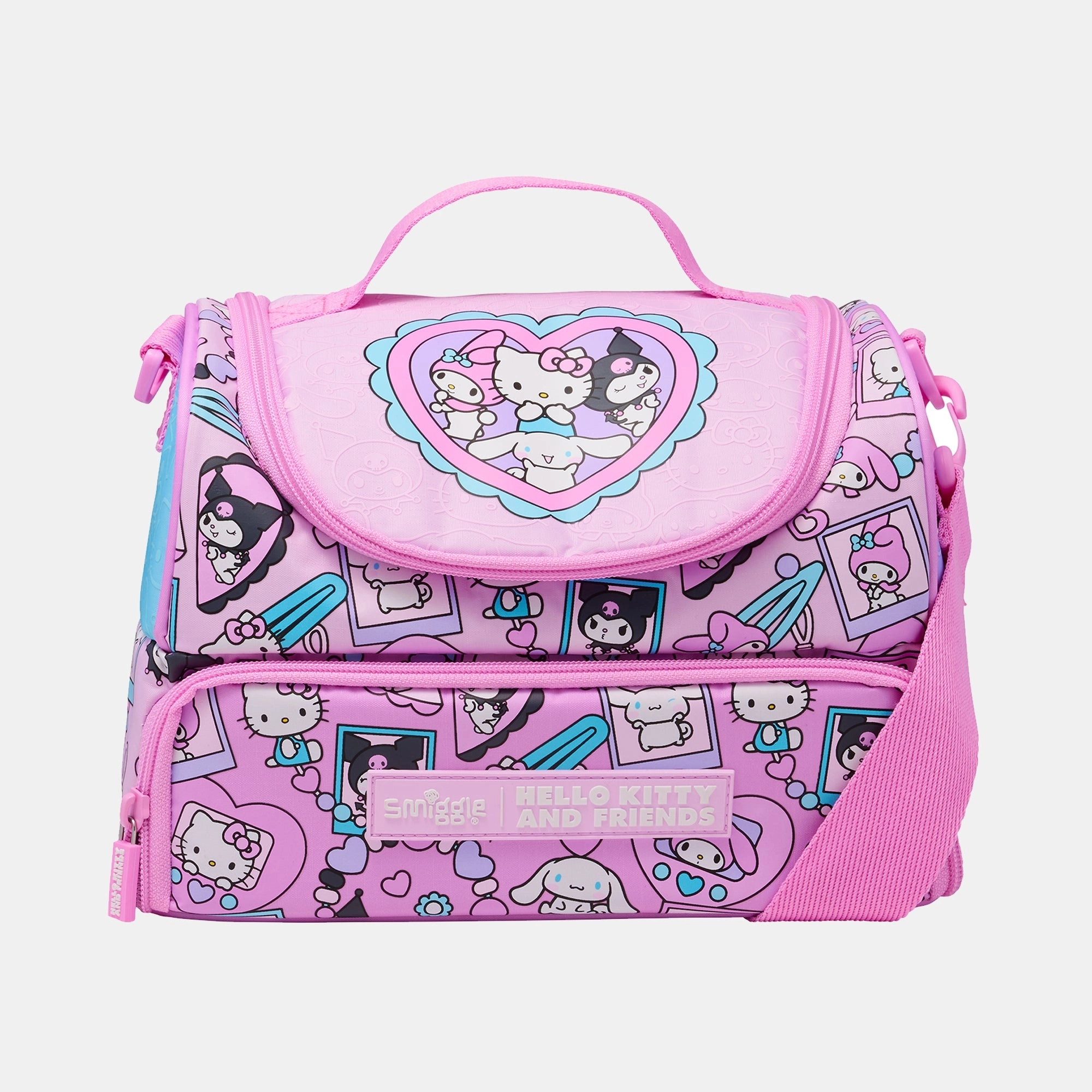 Smiggle Dual Strap Lunchbox - Hello Kitty & Friends