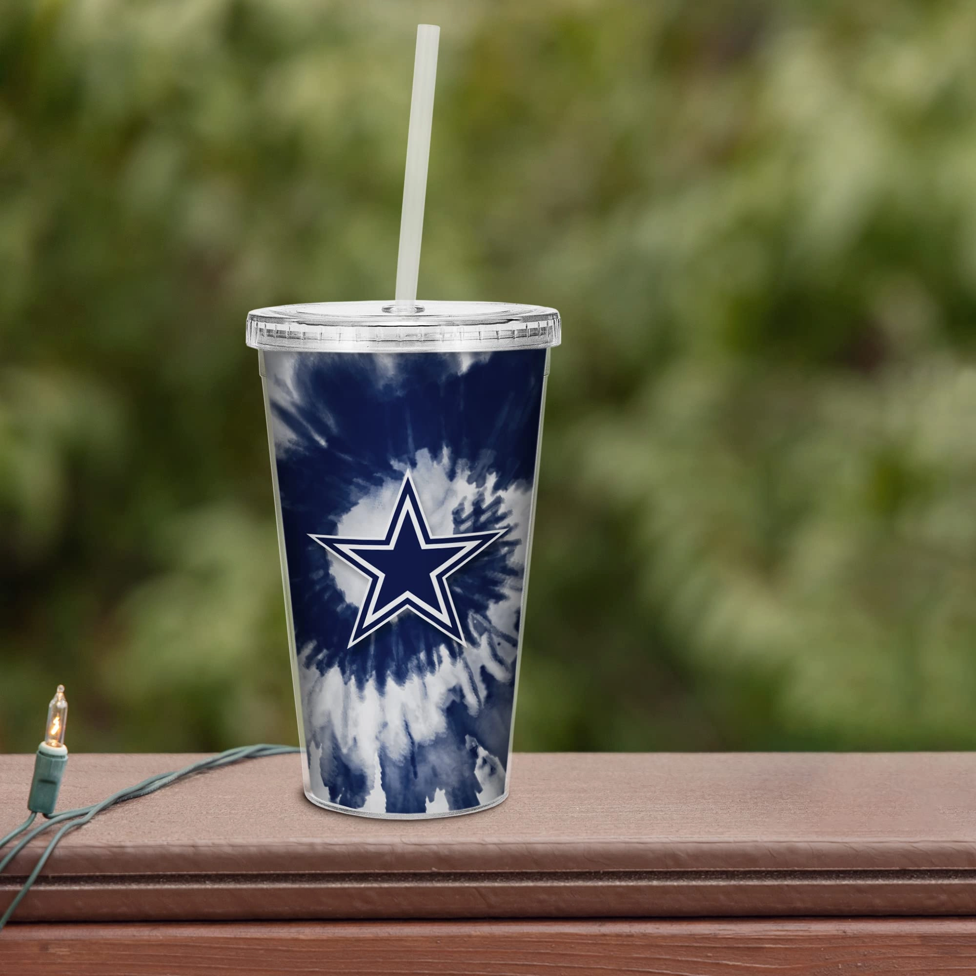 NFL Football Metallic Tie Dye Tumbler - 473ml